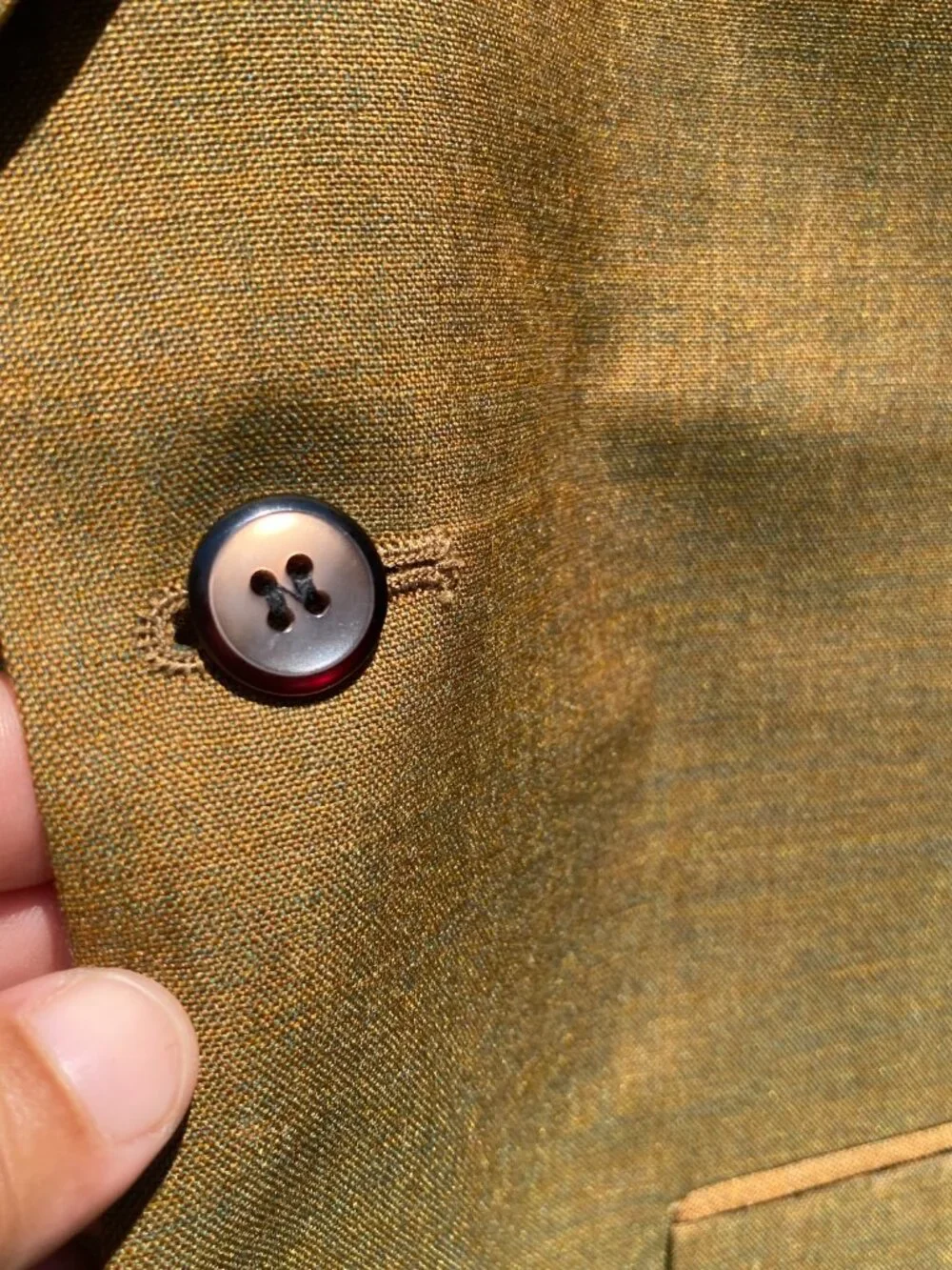 1950s (2) Two Piece Suit Gold Alexandre Two Tone England Mod Beatles Vintage 38S